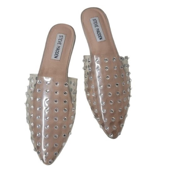 Steve Madden Tanna Womens  Crystal Clear  Sandals Size 6.5 Princess - Picture 1 of 9